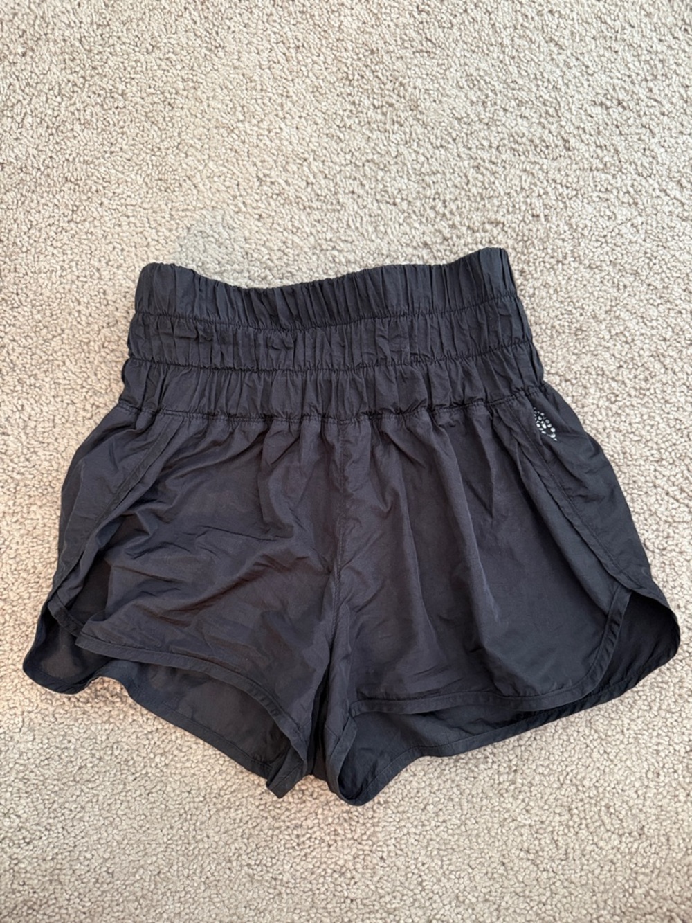 Free people Black High-Waist Smocked Women’s Shorts